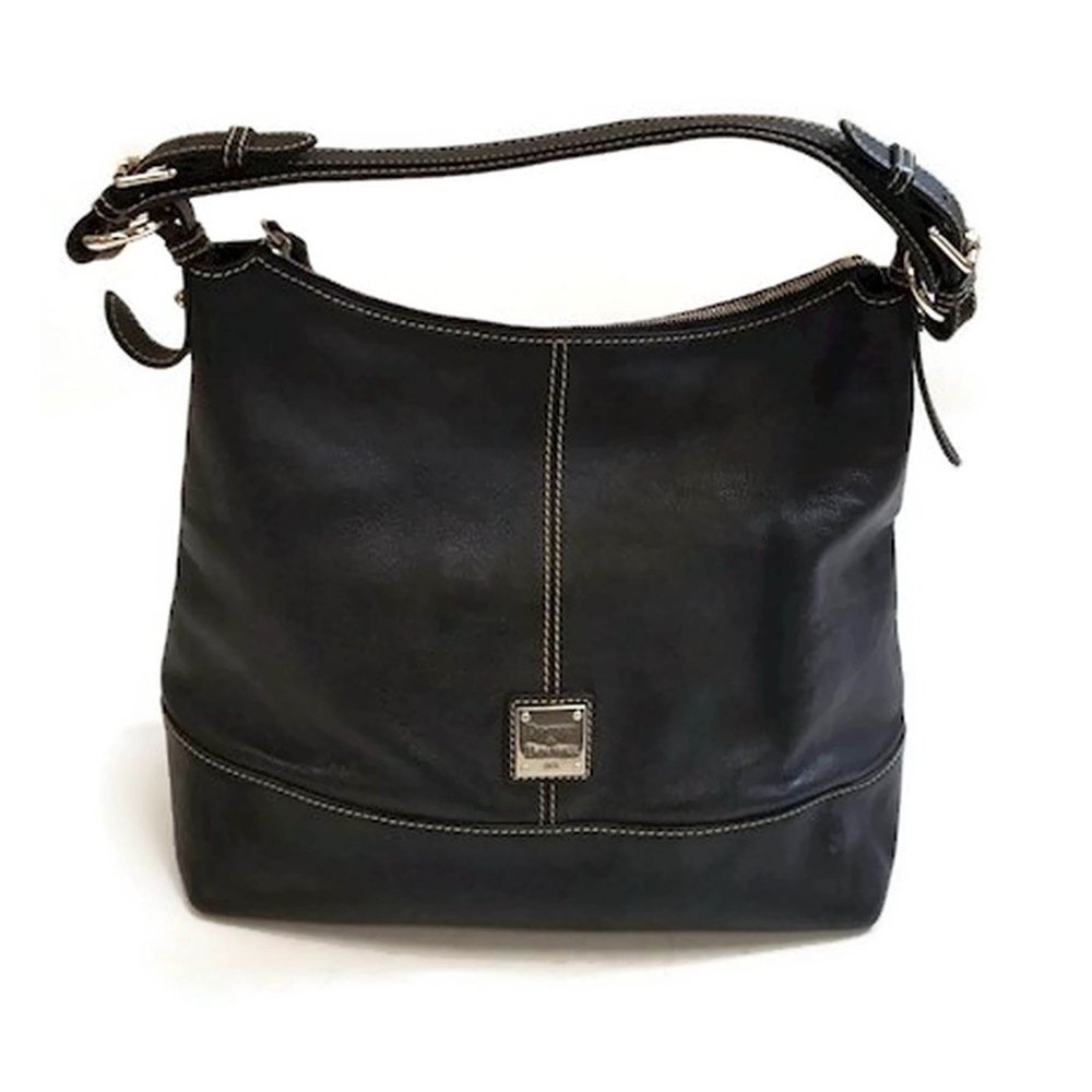 Dooney & Bourke Gracie Pebble Leather Hobo Black